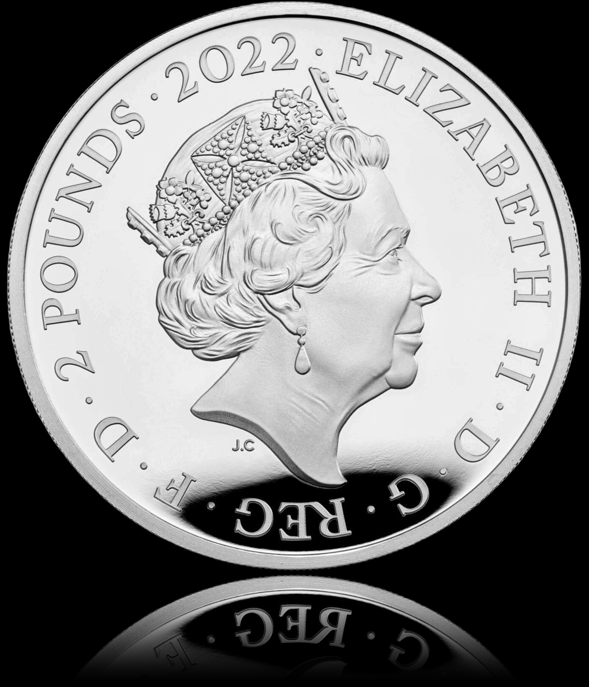 THE TALE OF PETER RABBIT BY BEATRIX POTTER, 1 oz Silber Proof, 2 Pounds, 2022