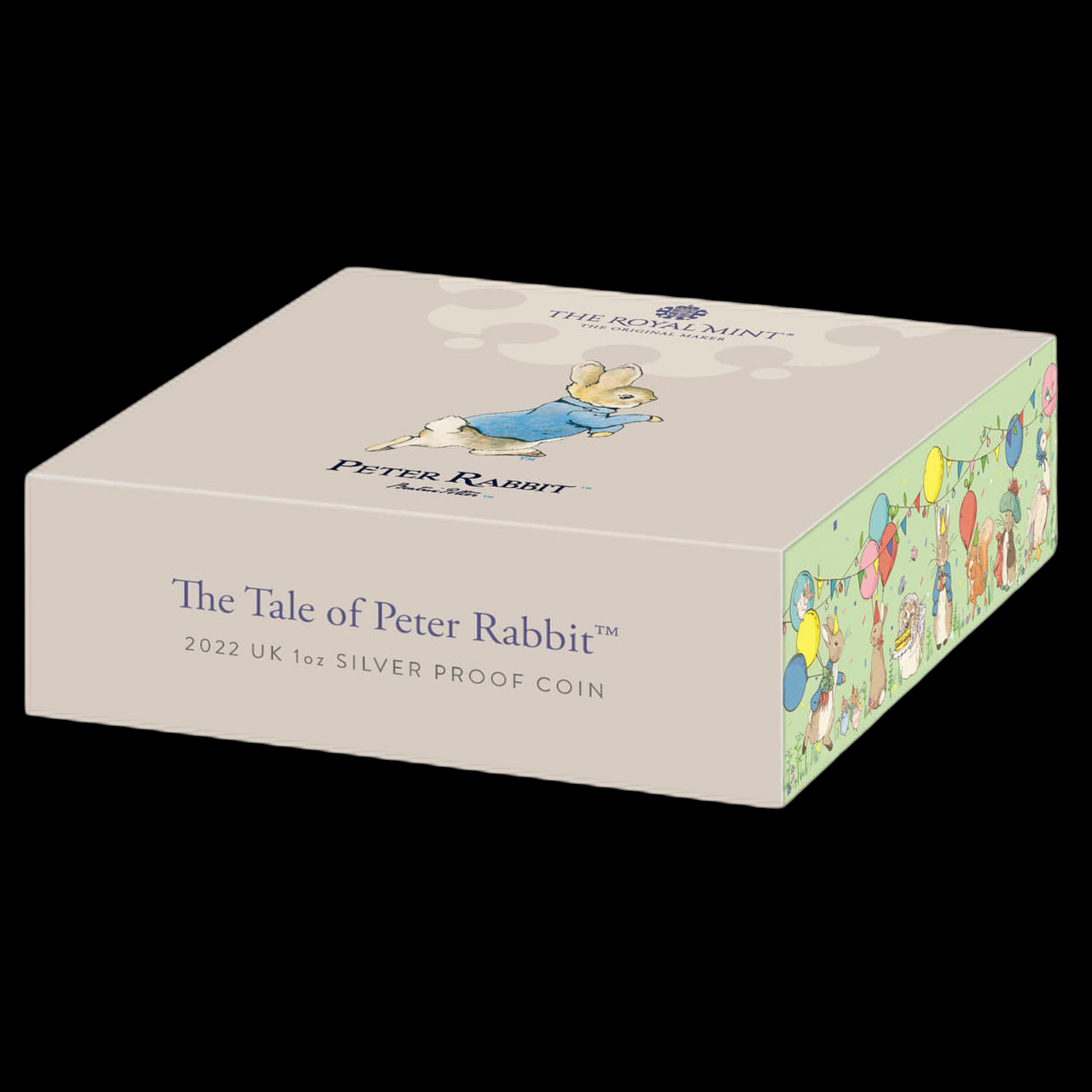 THE TALE OF PETER RABBIT BY BEATRIX POTTER, 1 oz Silber Proof, 2 Pounds, 2022