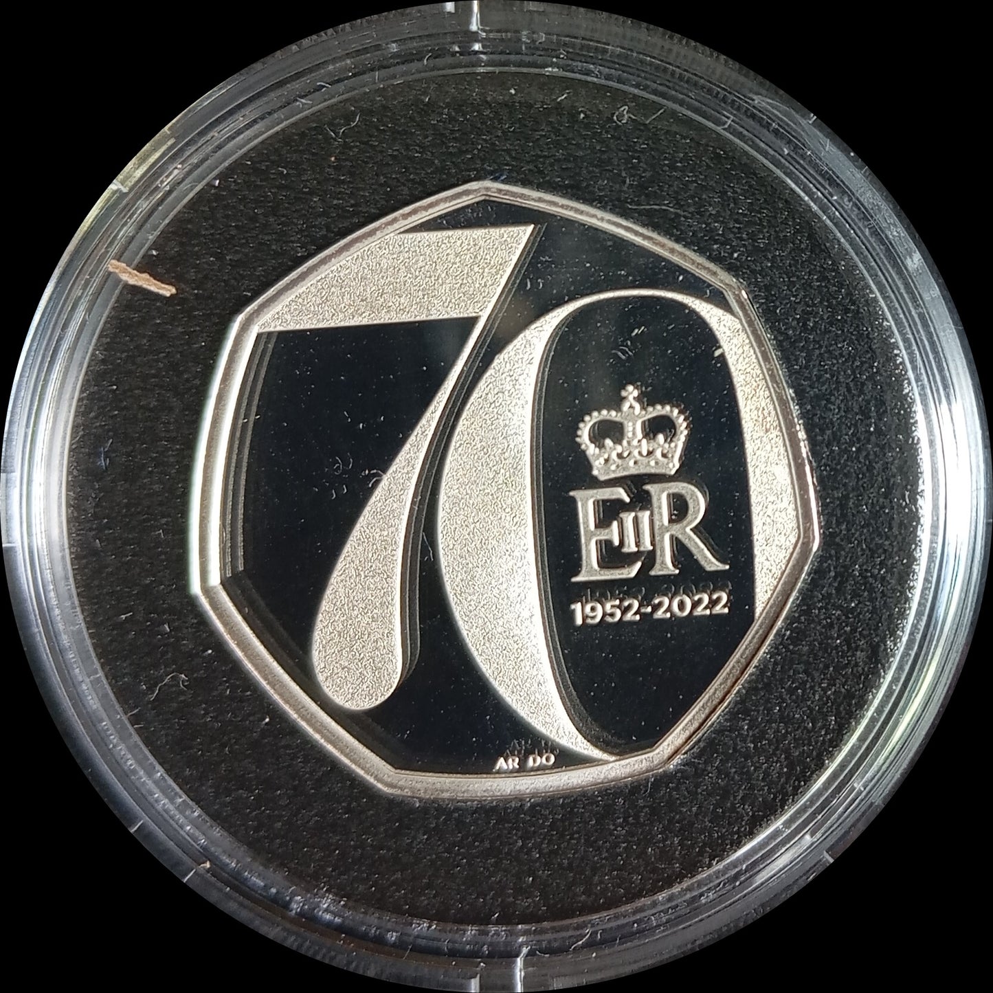 PLATINUM JUBILEE, Silver Proof, 50 Pence, 2022