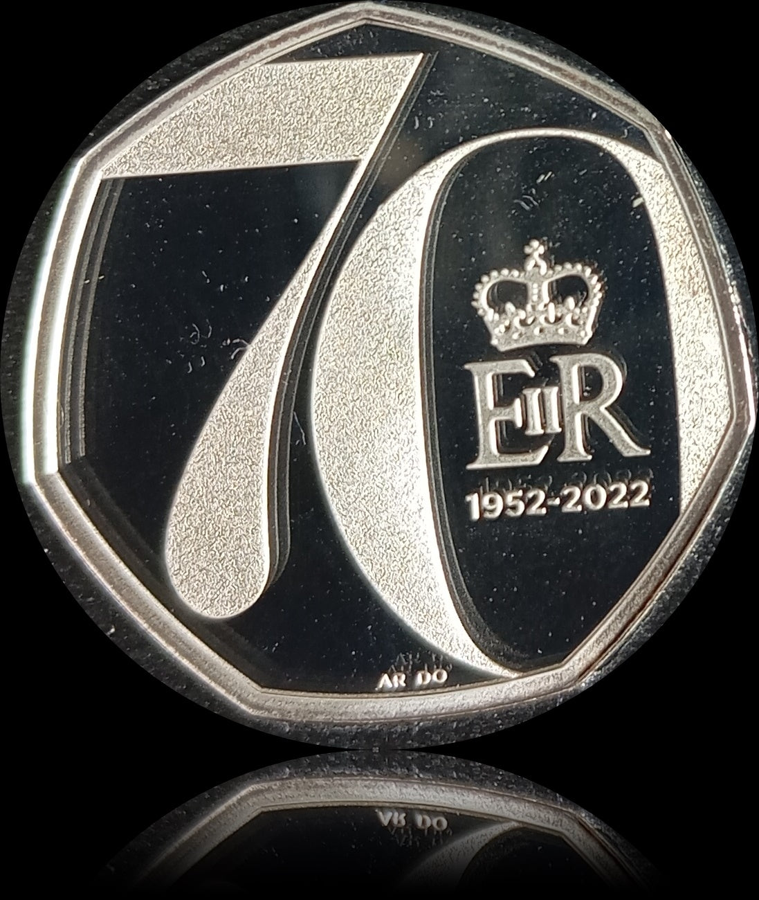 PLATINUM JUBILEE, Silver Proof, 50 Pence, 2022