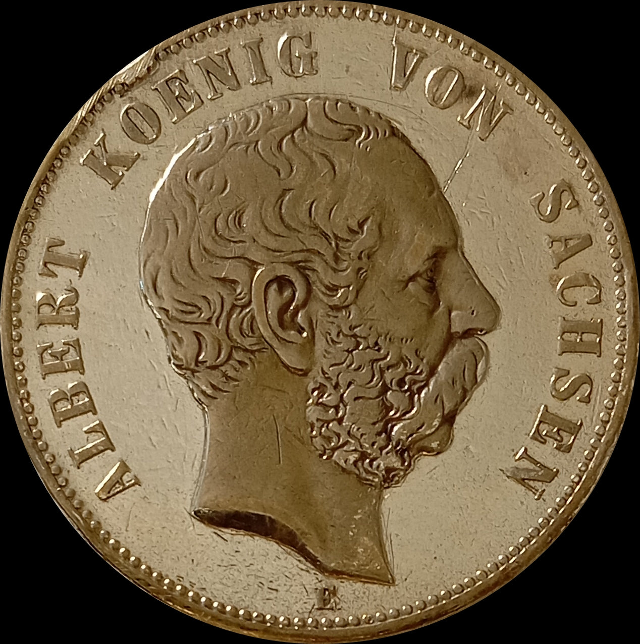 5 Mark Sachsen 1895 E Silber, König Albert, Deutsches Kaiserreich, Jaeger-Nr. 125