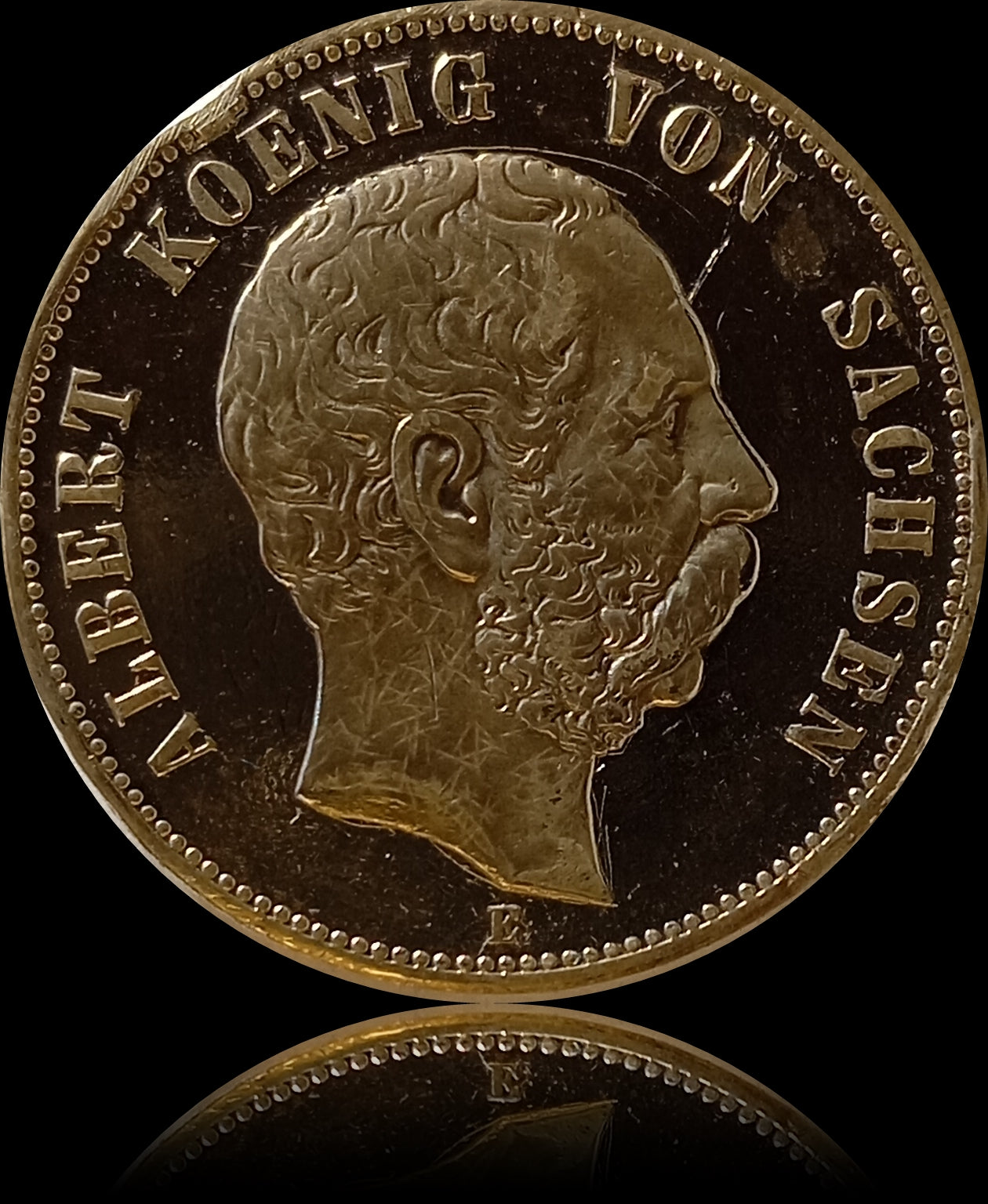 5 Mark Sachsen 1895 E Silber, König Albert, Deutsches Kaiserreich, Jaeger-Nr. 125