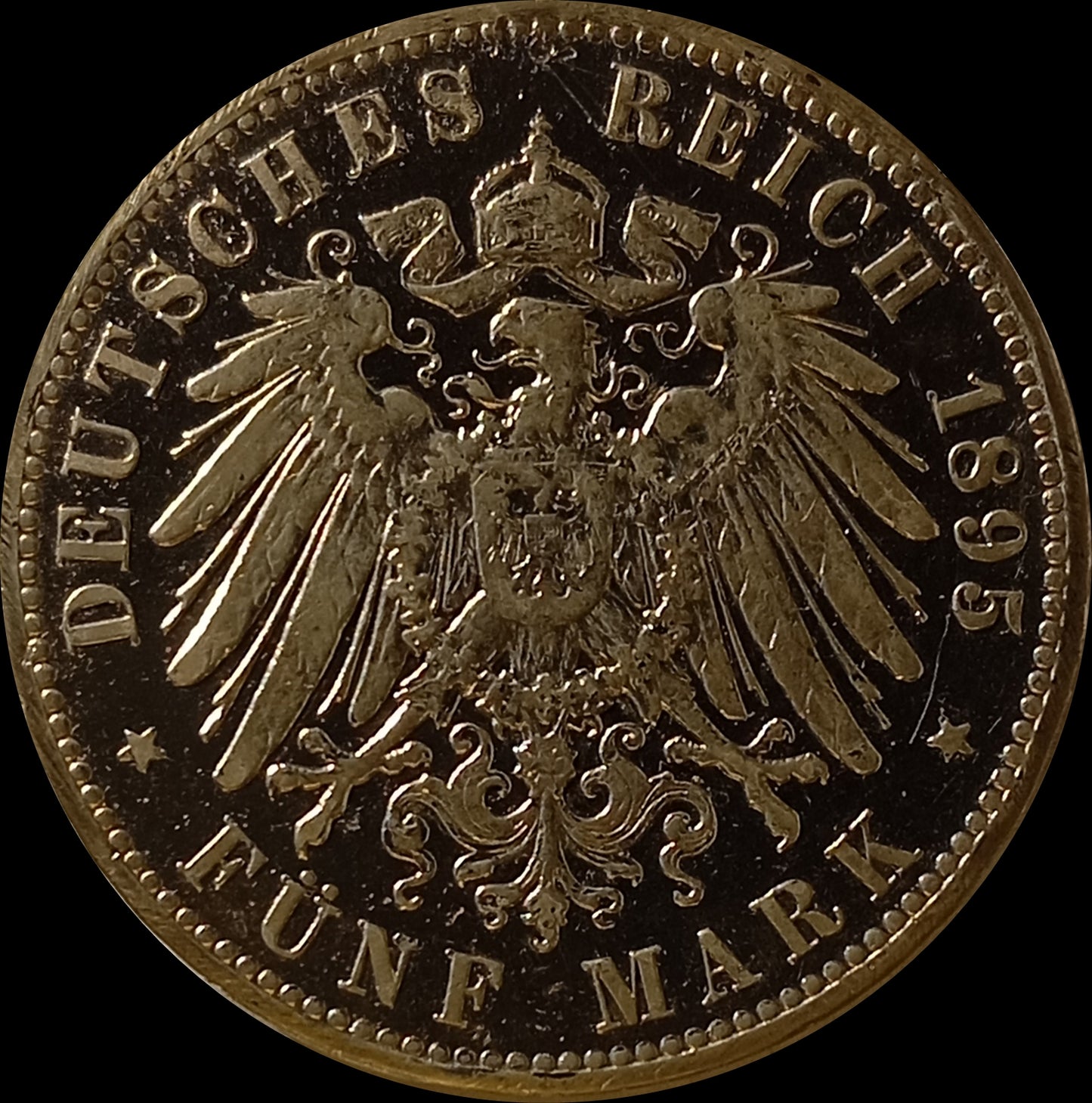 5 Mark Sachsen 1895 E Silber, König Albert, Deutsches Kaiserreich, Jaeger-Nr. 125