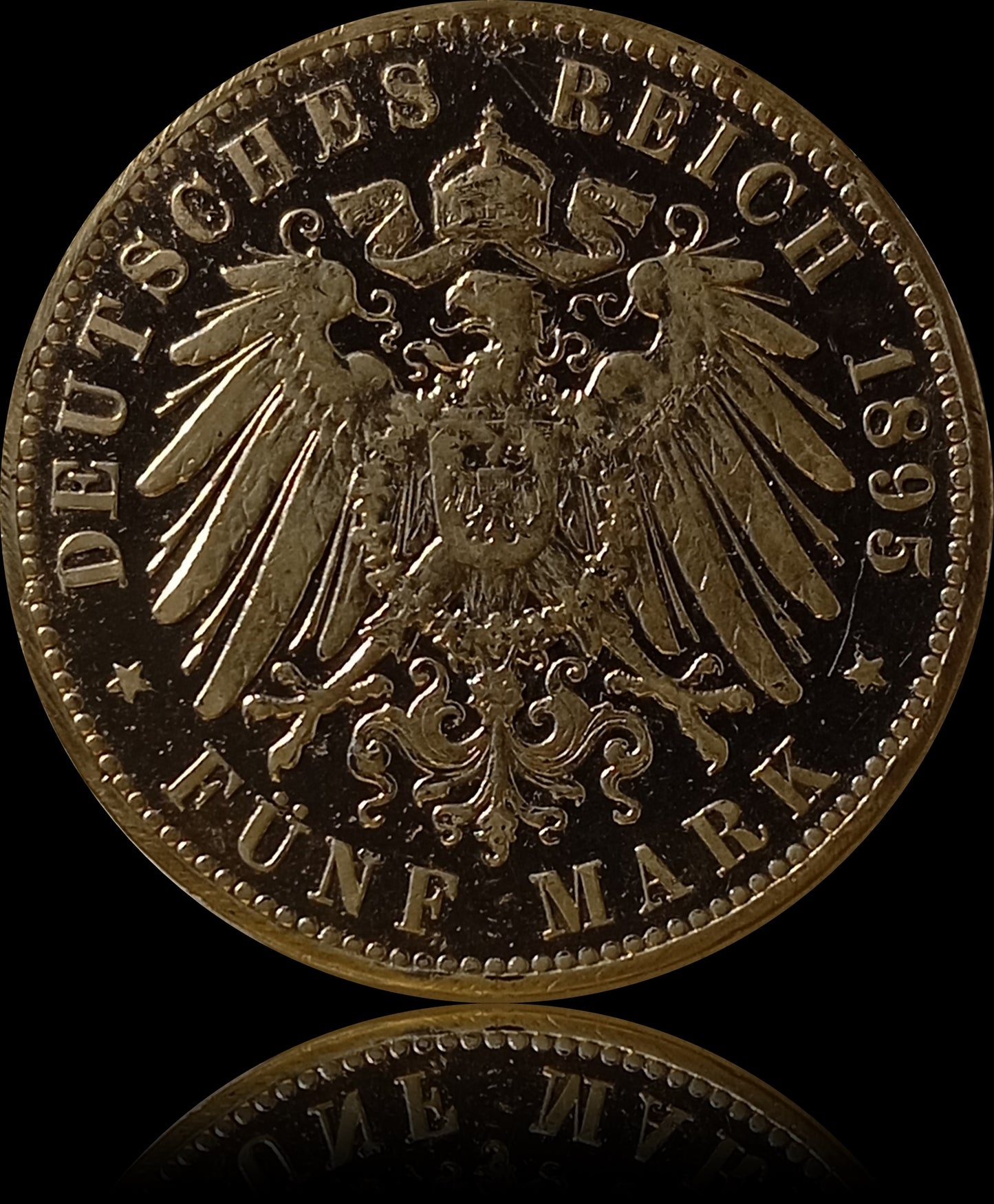 5 Mark Sachsen 1895 E Silber, König Albert, Deutsches Kaiserreich, Jaeger-Nr. 125