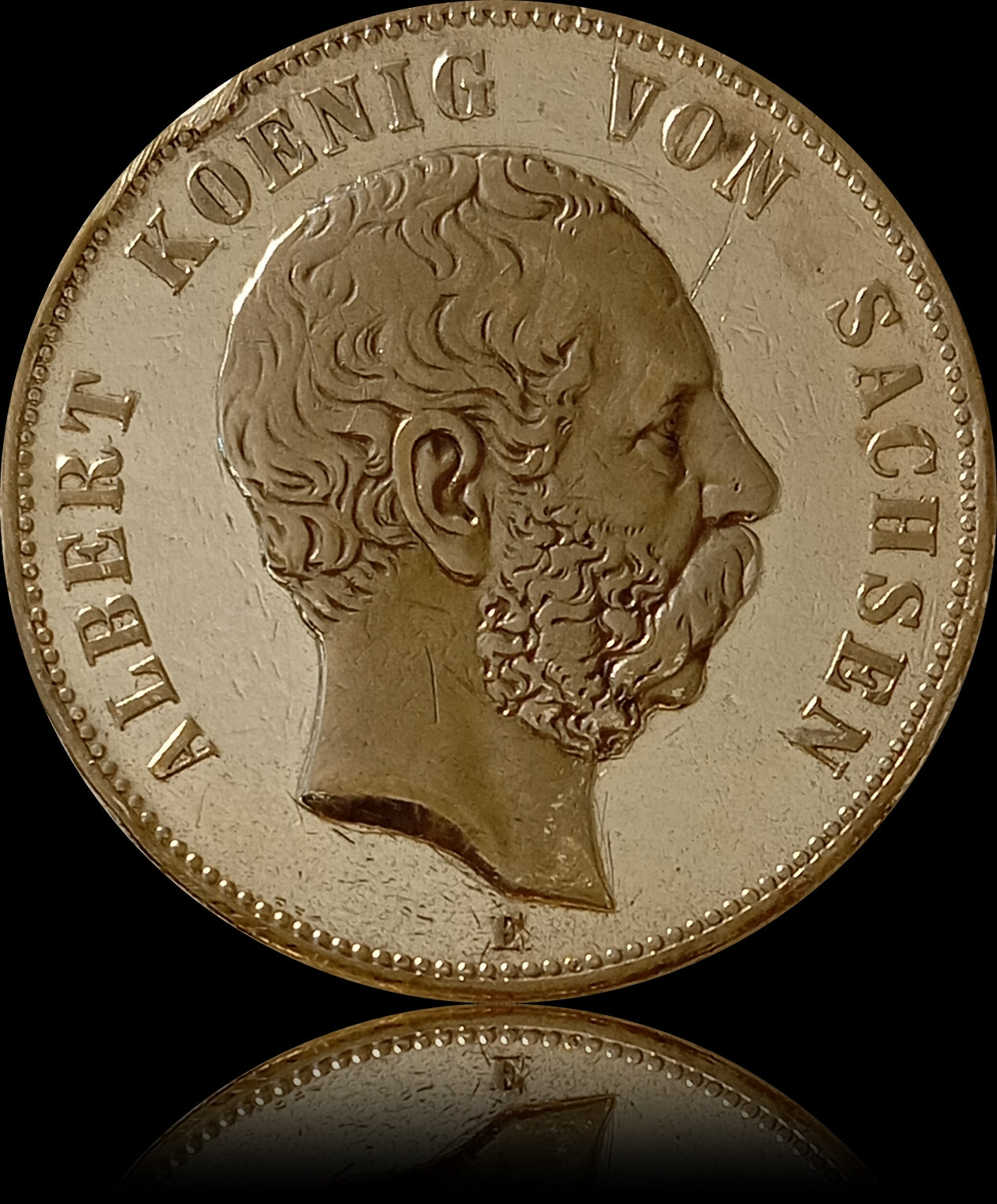 5 Mark Sachsen 1895 E Silber, König Albert, Deutsches Kaiserreich, Jaeger-Nr. 125