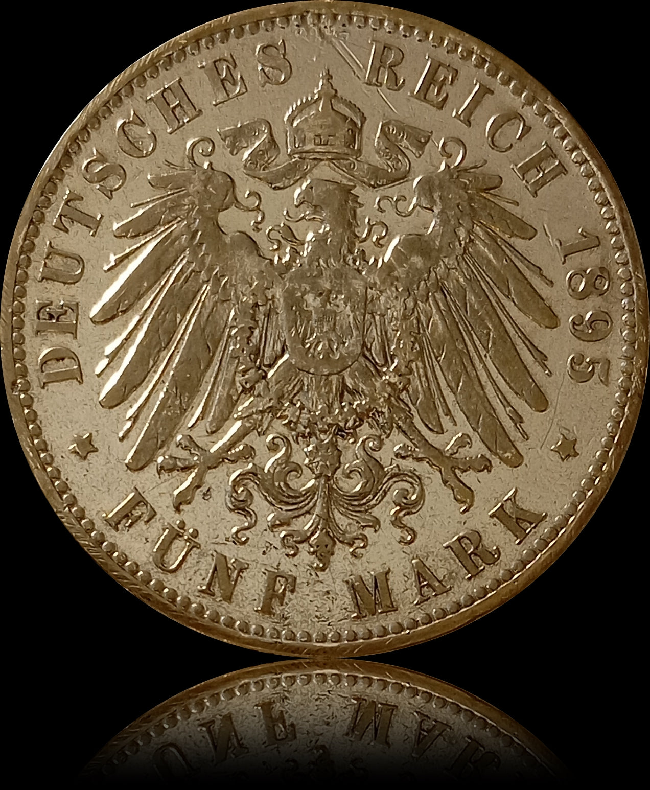 5 Mark Sachsen 1895 E Silber, König Albert, Deutsches Kaiserreich, Jaeger-Nr. 125