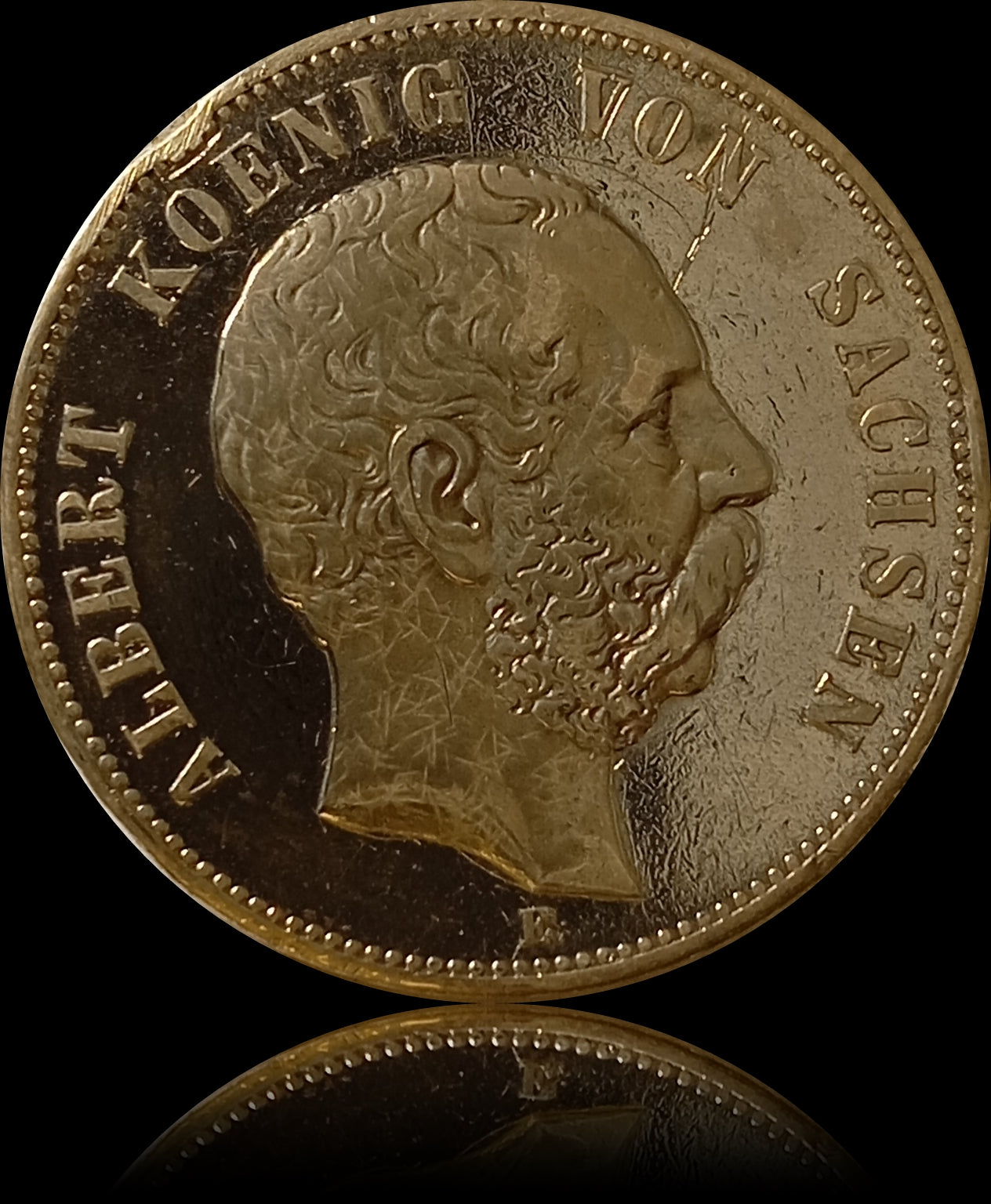 5 Mark Sachsen 1895 E Silber, König Albert, Deutsches Kaiserreich, Jaeger-Nr. 125