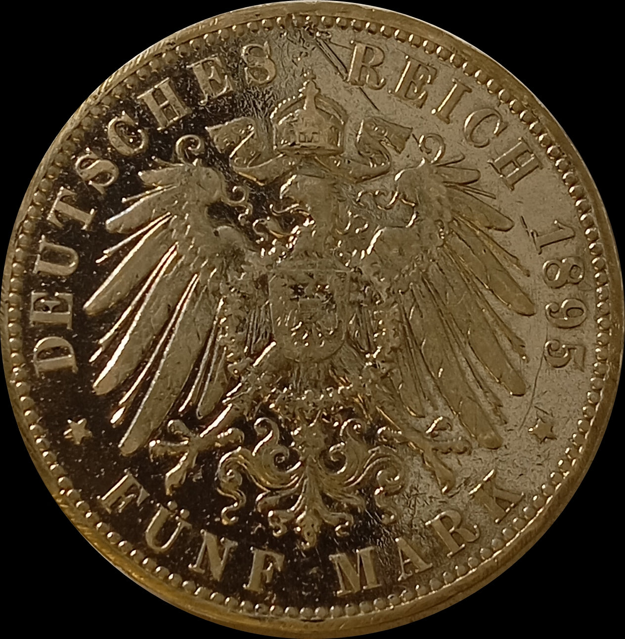 5 Mark Sachsen 1895 E Silber, König Albert, Deutsches Kaiserreich, Jaeger-Nr. 125