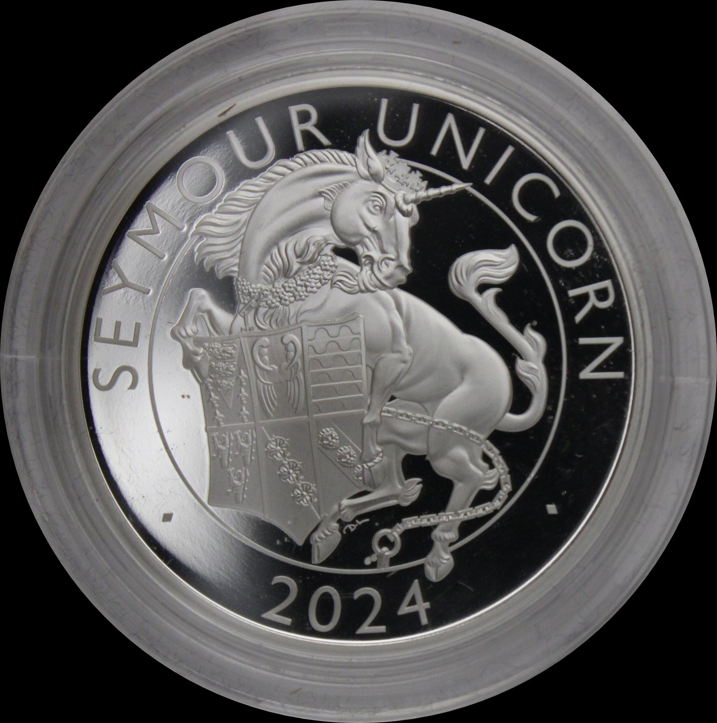 THE SEYMOR UNICORN, Serie he Royal Tudor Beasts, 1oz Silver Proof Coin 2 £, Proof, 2024