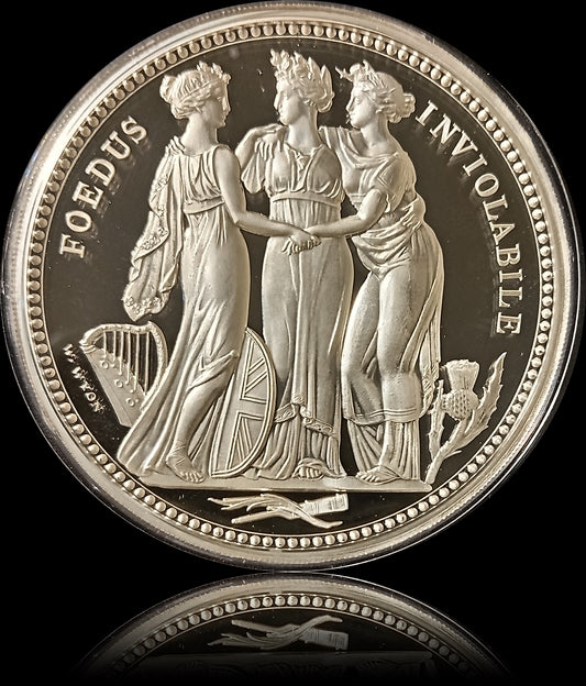 THREE GRACES, Serie Great Engraveurs, 10 oz Silber 10£, Proof, 2020