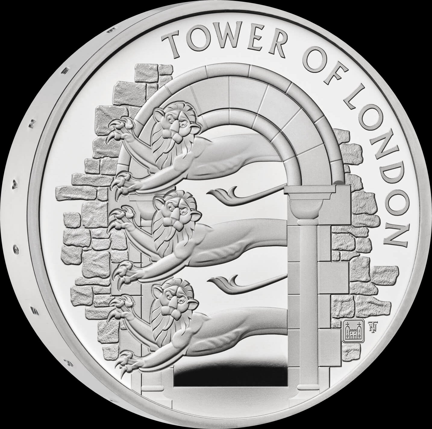 THE ROYAL MENAGERIE, Serie Tower of London, 5£, Silver Proof Piedfort, 2020