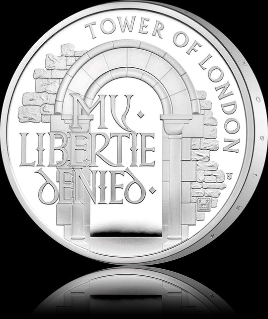 THE INFAMOUS PRISON, Serie Tower of London, 5£, Silver Proof Piedfort, 2020