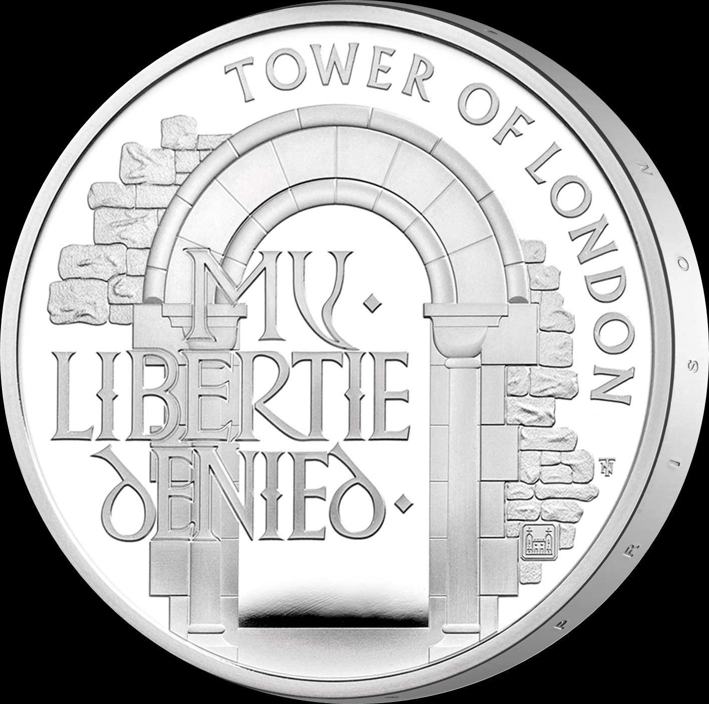 THE INFAMOUS PRISON, Serie Tower of London, 5£, Silver Proof Piedfort, 2020