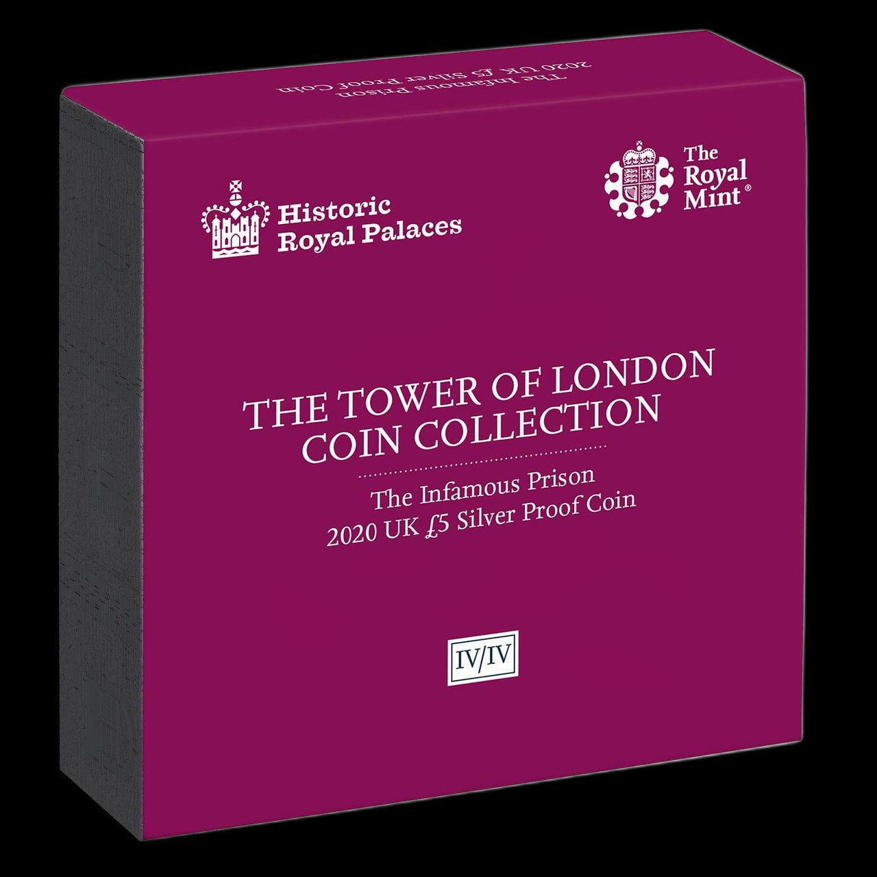 THE INFAMOUS PRISON, Serie Tower of London, 5£, Silver Proof Piedfort, 2020