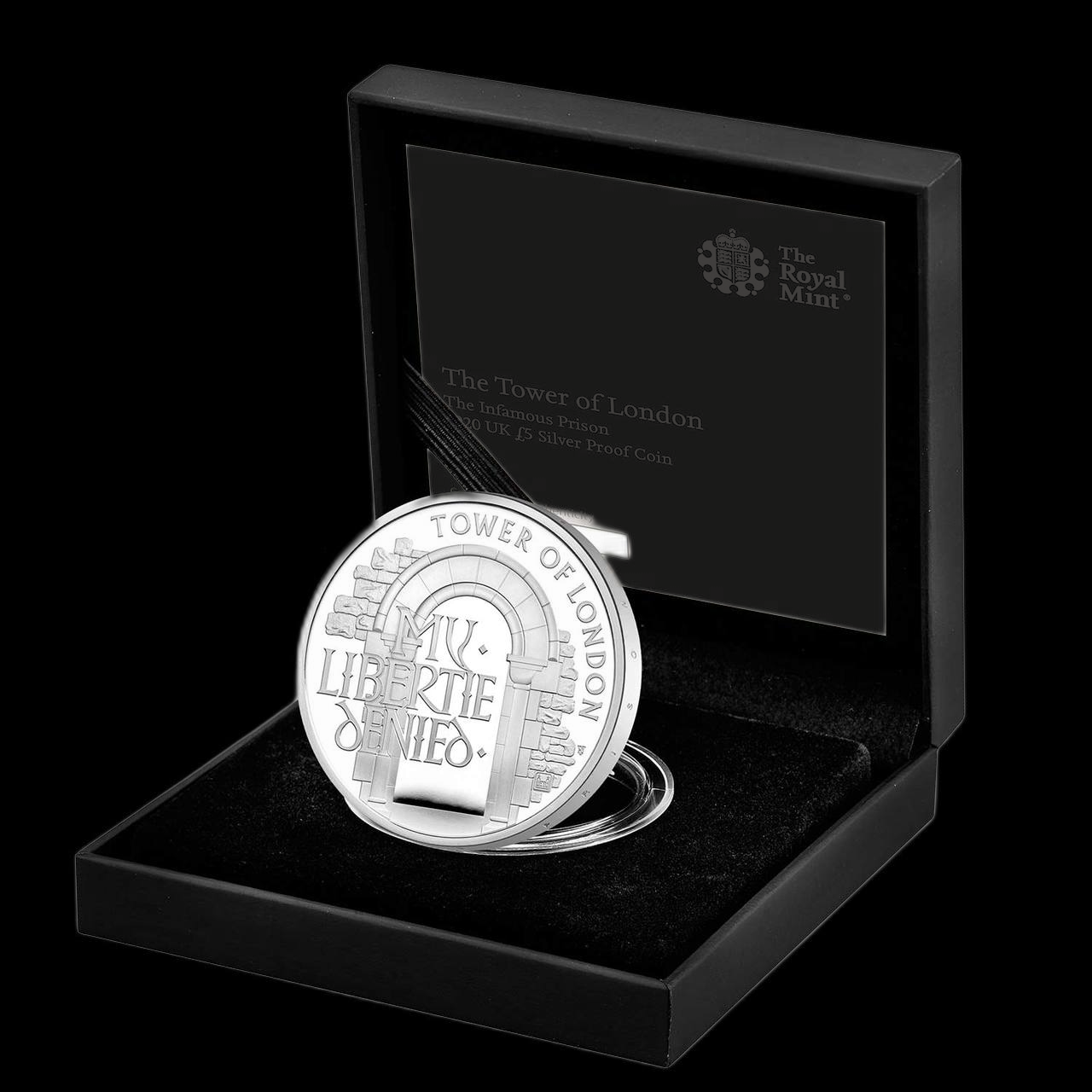 THE INFAMOUS PRISON, Serie Tower of London, 5£, Silver Proof Piedfort, 2020