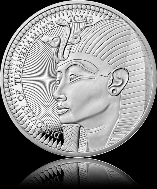 TUTANKHAMUN´s TOMB 100th DISCOVERY, 5£, Silver Proof Piedfort, 2024