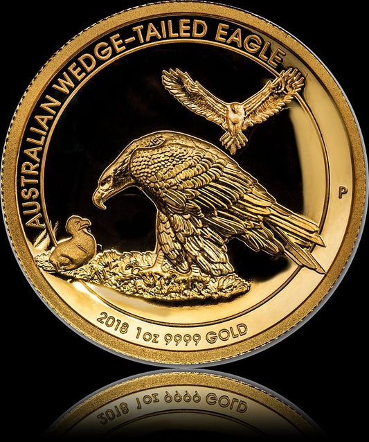 Wedge Tailed Eagle 2018, Serie 1 oz Gold Wedge Tailed Eagle Proof 100$, 2018