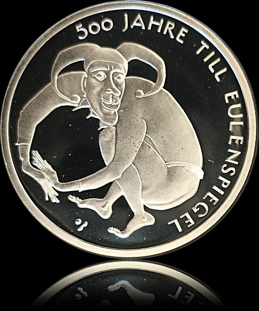 500 JAHRE TILL EULENSPIEGEL , Serie 10 € Silber Gedenkmünzen Deutschland, Spiegelglanz, 2011