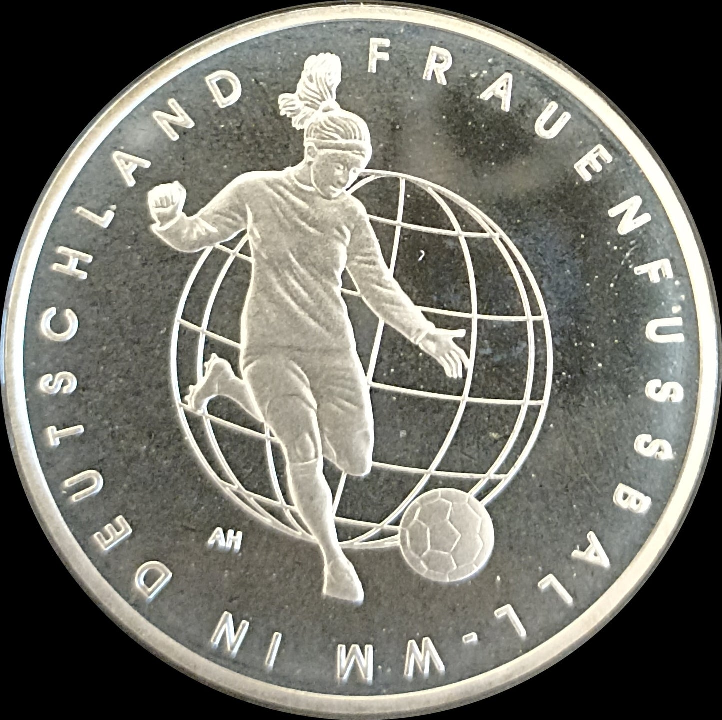 FUSSBALL FRAUEN WM , Serie 10 € Silber Gedenkmünzen Deutschland, Spiegelglanz, 2011