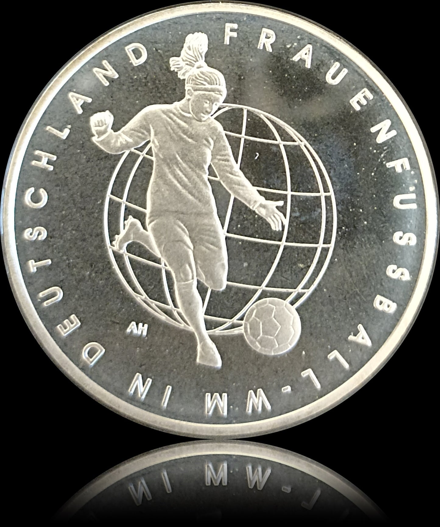 FUSSBALL FRAUEN WM , Serie 10 € Silber Gedenkmünzen Deutschland, Spiegelglanz, 2011