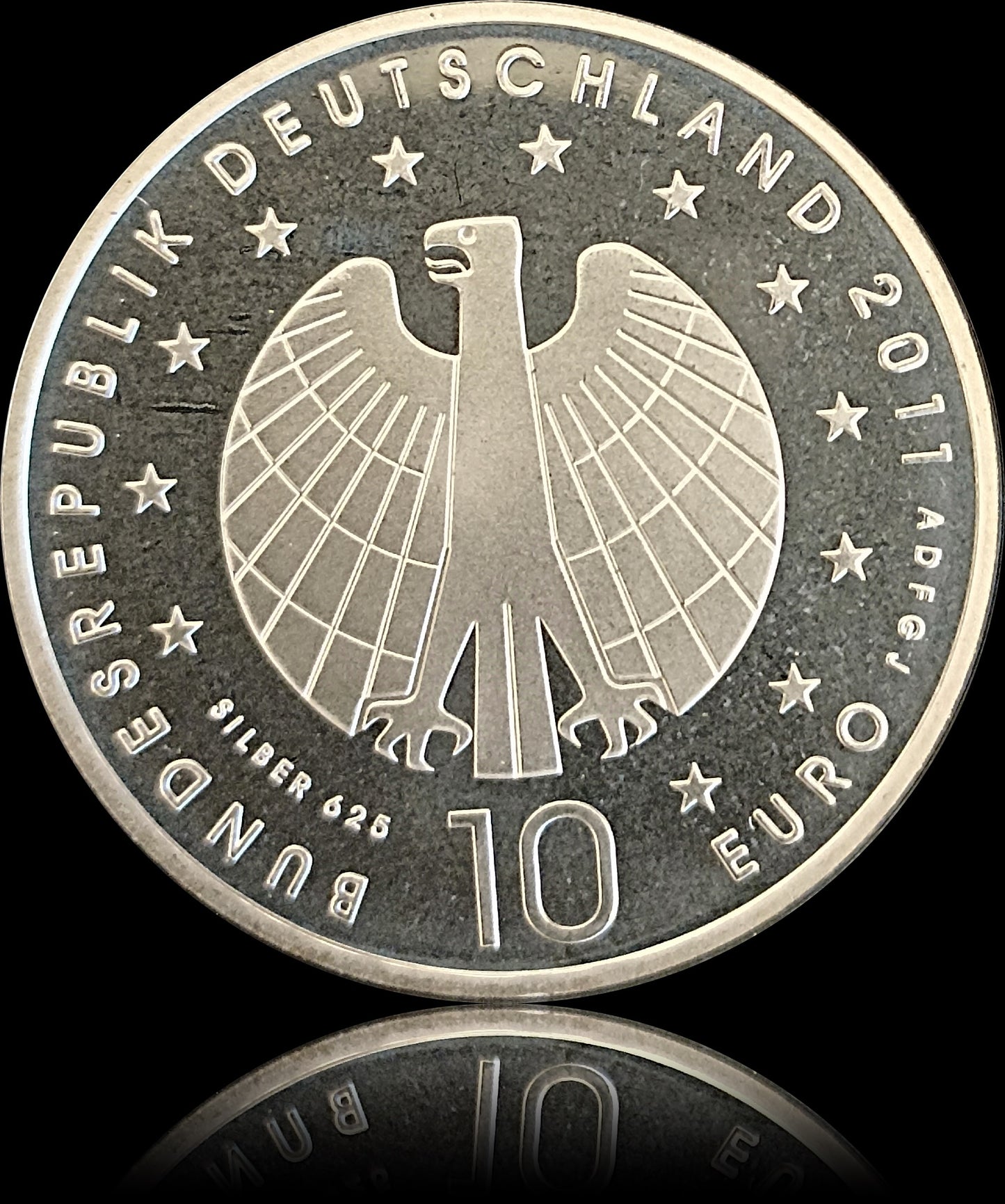 FUSSBALL FRAUEN WM , Serie 10 € Silber Gedenkmünzen Deutschland, Spiegelglanz, 2011