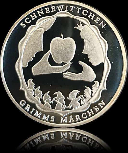 GRIMMS MÄRCHEN "SCHNEEWITTCHEN", Serie 10 € Silber Gedenkmünzen Deutschland, Spiegelglanz, 2013