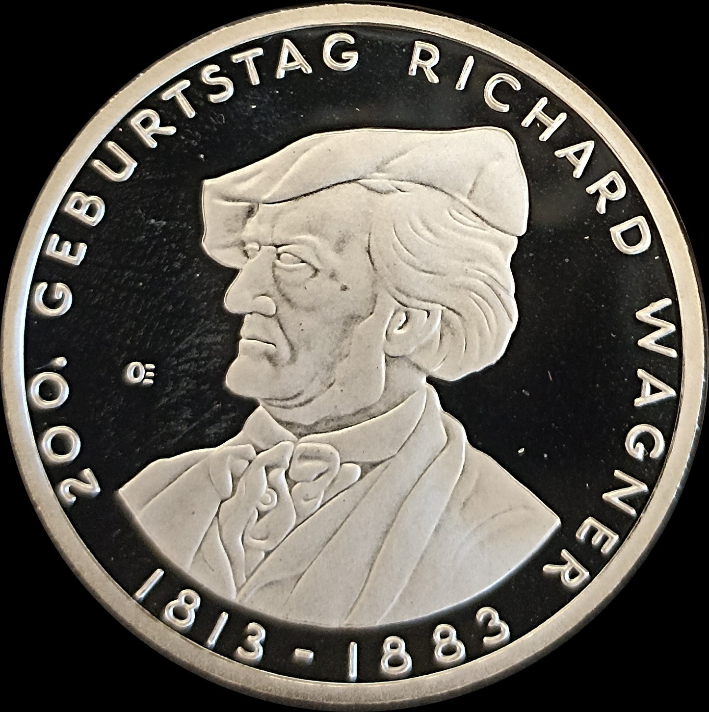 200. GEBURTSTAG RICHARD WAGNER, Serie 10 € Silber Gedenkmünzen Deutschland, Spiegelglanz, 2013