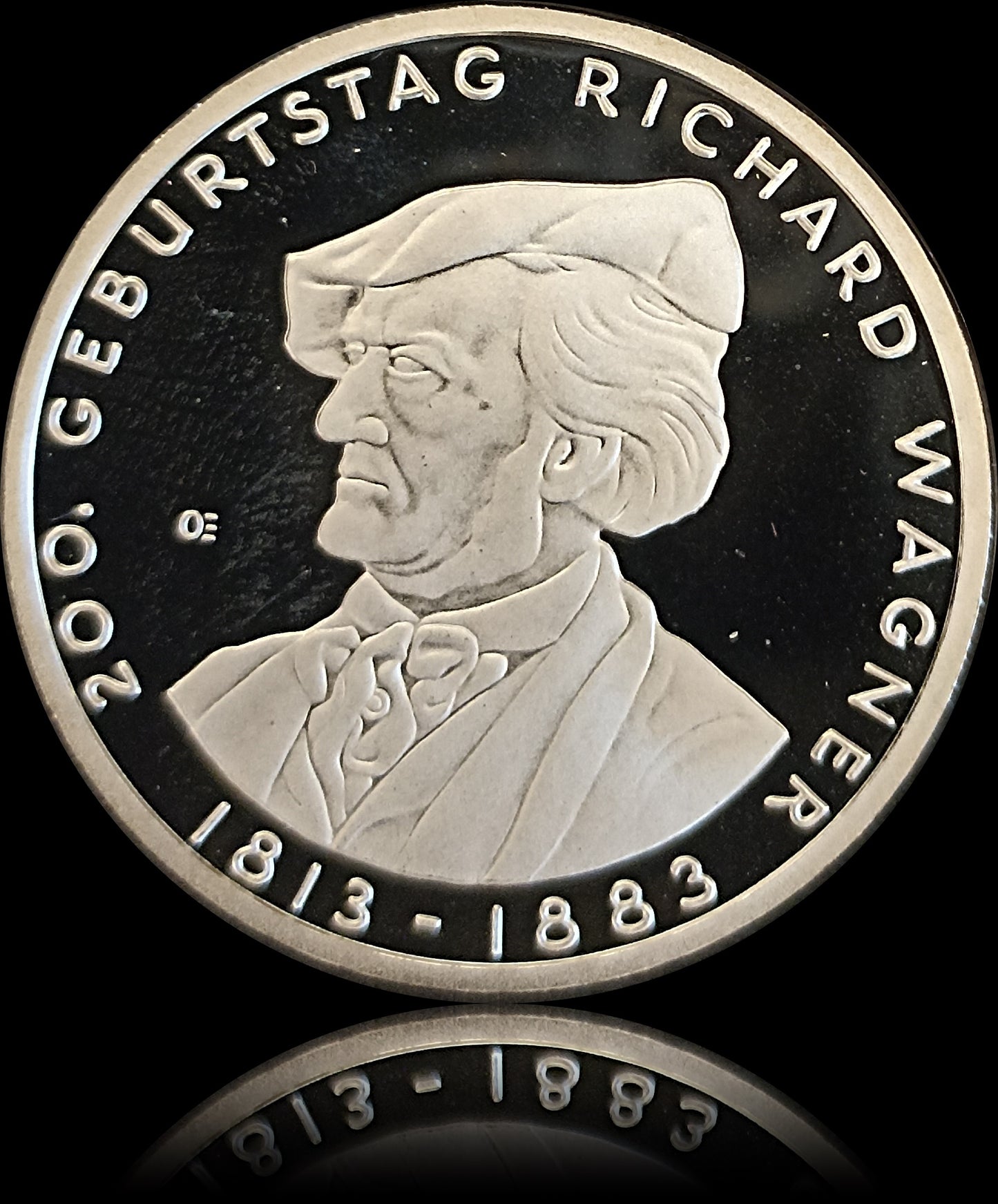 200. GEBURTSTAG RICHARD WAGNER, Serie 10 € Silber Gedenkmünzen Deutschland, Spiegelglanz, 2013