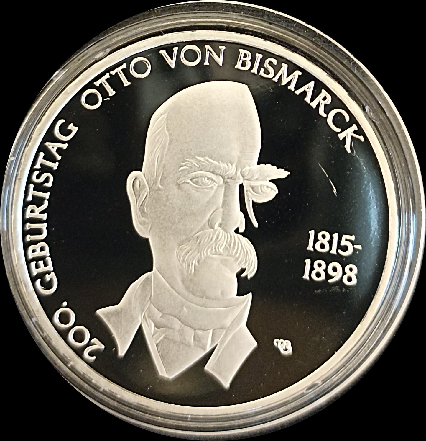 200. GEBURTSTAG OTTO VON BISMARCK, Serie 10 € Silber Gedenkmünzen Deutschland, Spiegelglanz, 2015