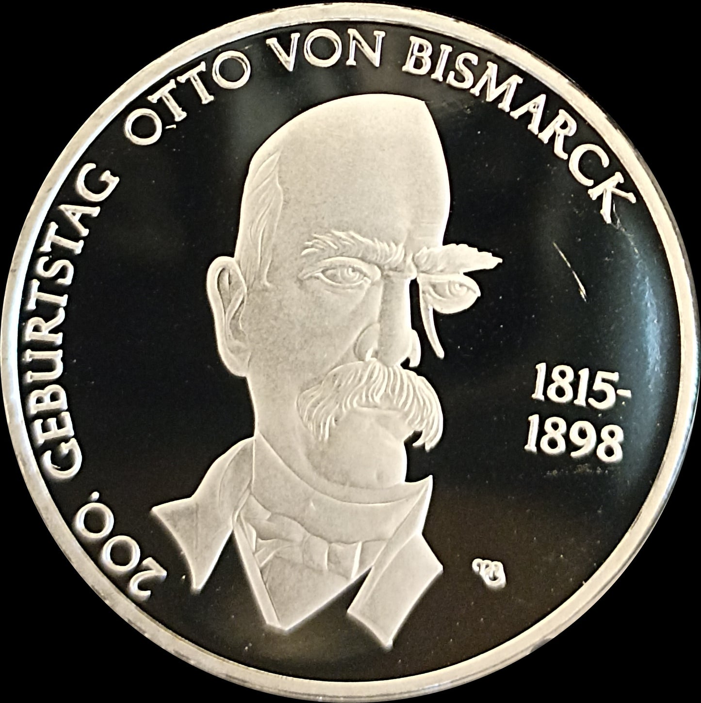 200. GEBURTSTAG OTTO VON BISMARCK, Serie 10 € Silber Gedenkmünzen Deutschland, Spiegelglanz, 2015