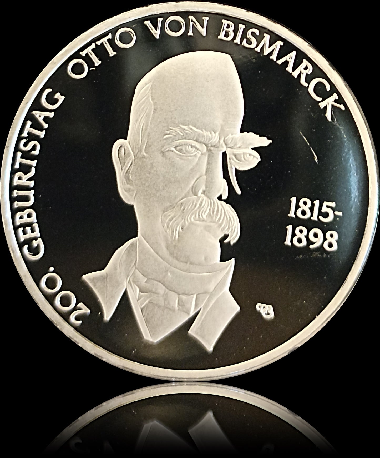 200. GEBURTSTAG OTTO VON BISMARCK, Serie 10 € Silber Gedenkmünzen Deutschland, Spiegelglanz, 2015