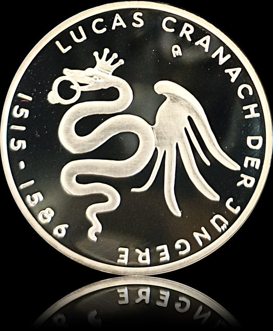 500. GEBURTSTAG LUCAS CRANACH DER JÜNGERE, Serie 10 € Silber Gedenkmünzen Deutschland, Spiegelglanz, 2015