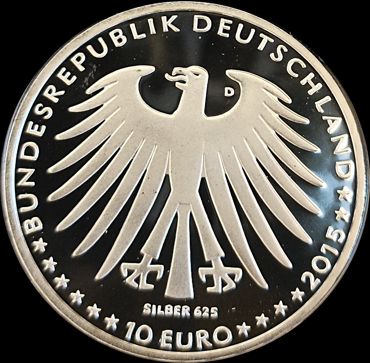 GRIMMS MÄRCHEN "DORNRÖSCHEN", Serie 10 € Silber Gedenkmünzen Deutschland, Spiegelglanz, 2015