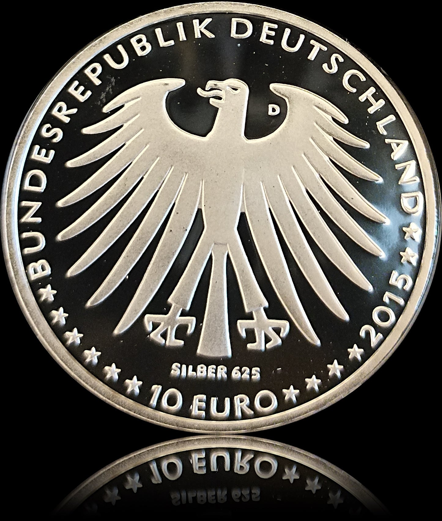 GRIMMS MÄRCHEN "DORNRÖSCHEN", Serie 10 € Silber Gedenkmünzen Deutschland, Spiegelglanz, 2015