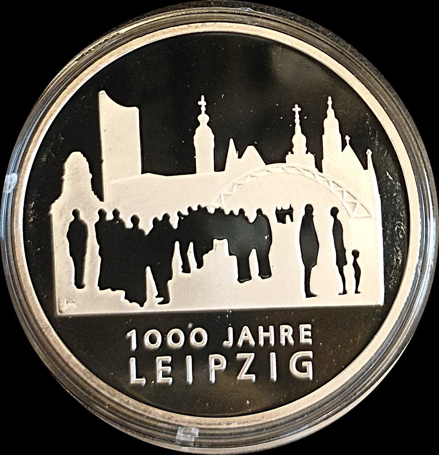 1000 JAHRE LEIPZIG, Serie 10 € Silber Gedenkmünzen Deutschland, Spiegelglanz, 2015