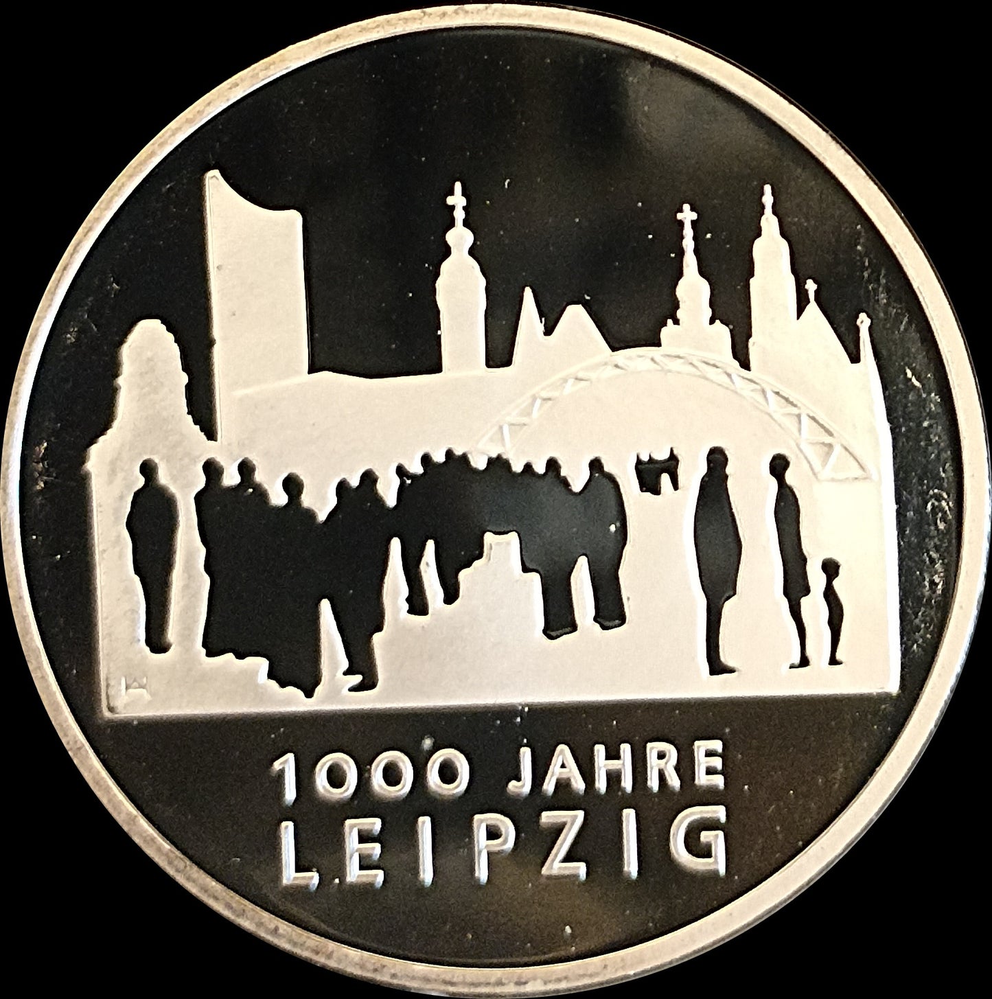 1000 JAHRE LEIPZIG, Serie 10 € Silber Gedenkmünzen Deutschland, Spiegelglanz, 2015