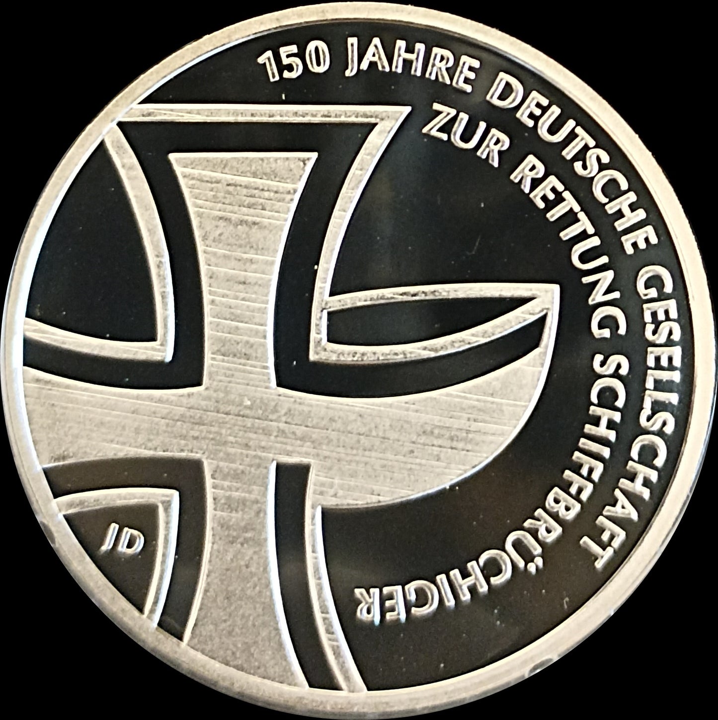 150 JAHRE DEUTSCHE GESELLSCHAFT ZUR RETTUNG SCHIFFBRÜCHIGER, Serie 10 € Silber Gedenkmünzen Deutschland, Spiegelglanz, 2015