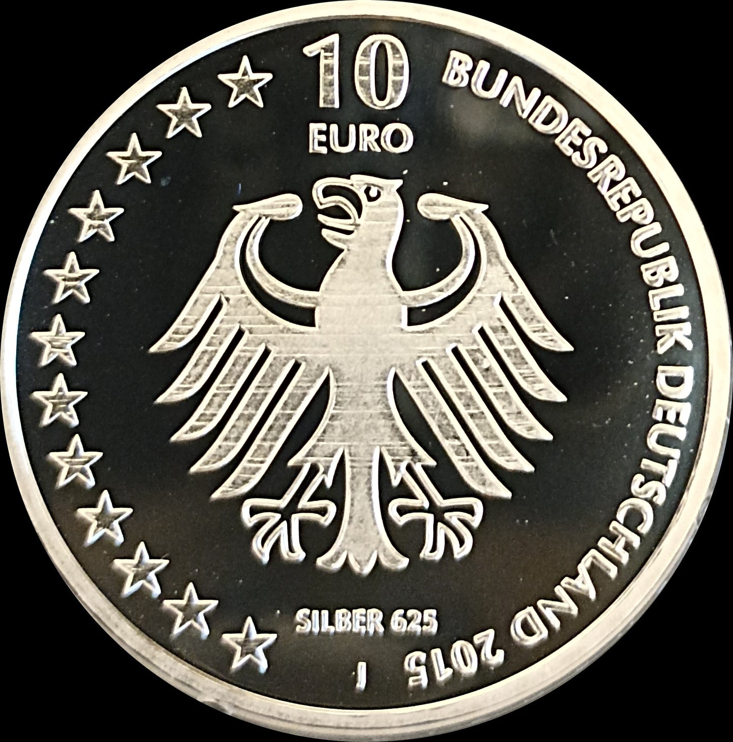 150 JAHRE DEUTSCHE GESELLSCHAFT ZUR RETTUNG SCHIFFBRÜCHIGER, Serie 10 € Silber Gedenkmünzen Deutschland, Spiegelglanz, 2015