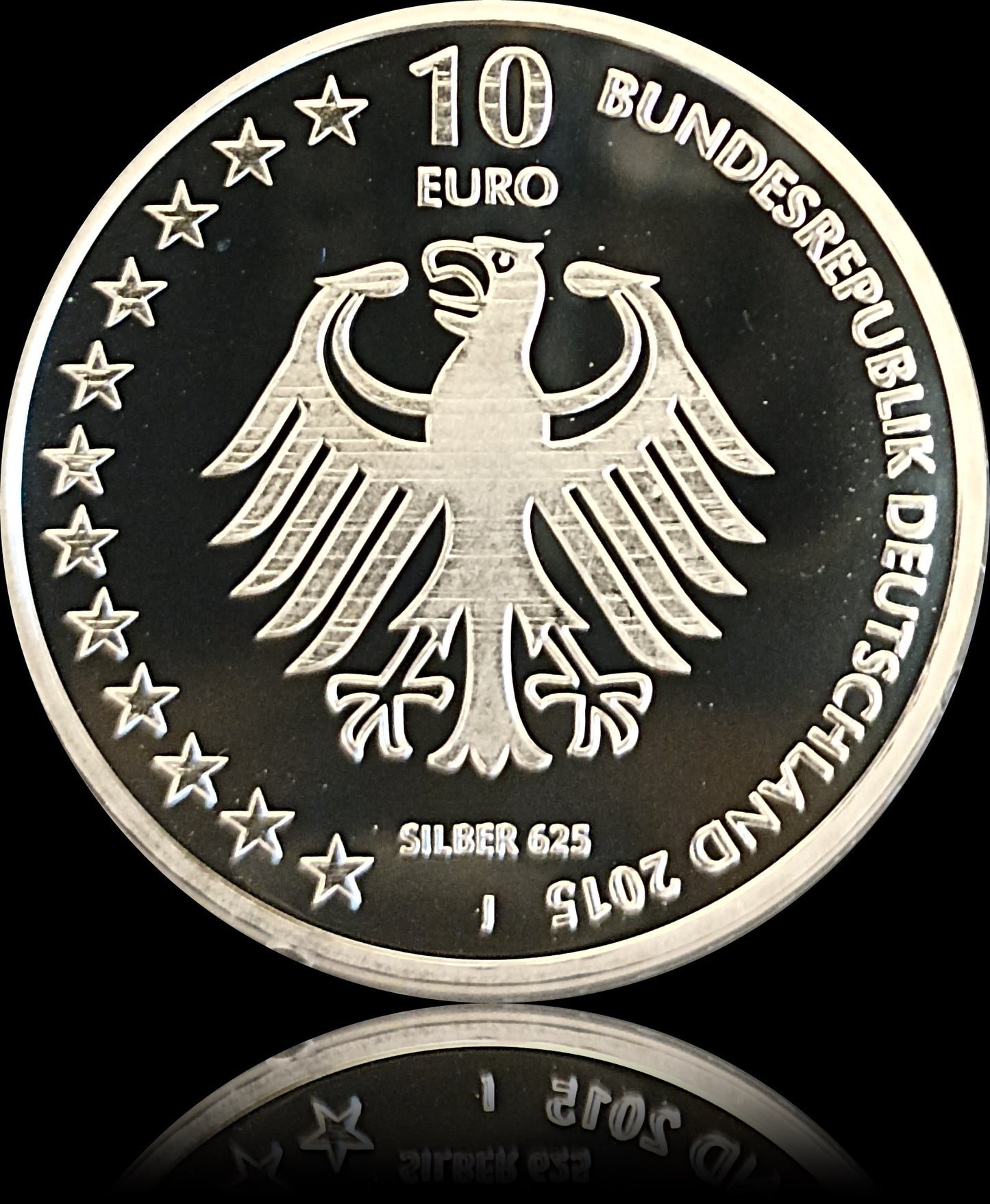 150 JAHRE DEUTSCHE GESELLSCHAFT ZUR RETTUNG SCHIFFBRÜCHIGER, Serie 10 € Silber Gedenkmünzen Deutschland, Spiegelglanz, 2015