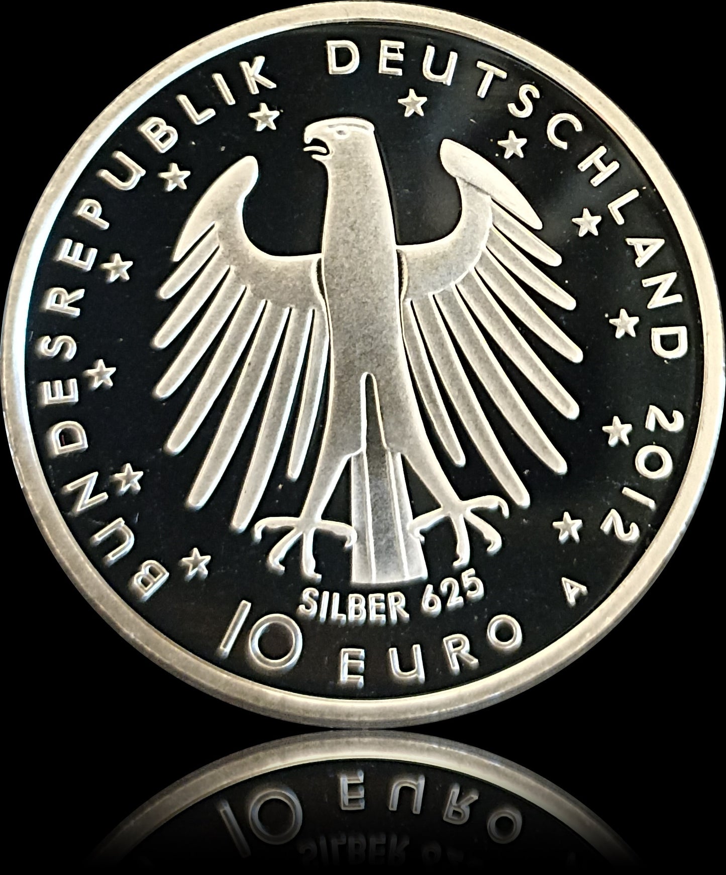 300. GEBUTRSTAG FRIEDRICH II, Serie 10 € Silber Gedenkmünzen Deutschland, Spiegelglanz, 2011