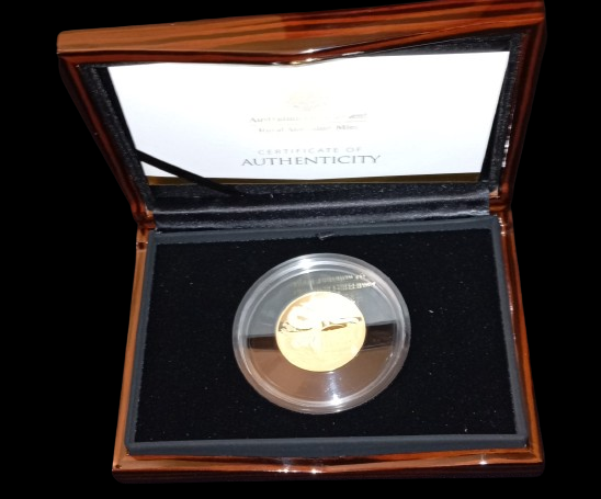 YEAR OF THE RAGON, Serie Lunar II RAM, 1 oz Gold Proof Domed 100$, 2024