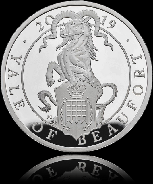 THE YALE OF BEAUFORT, Serie The Queen´s Beasts, 1 oz Silver Proof Coin 2 £, 2019