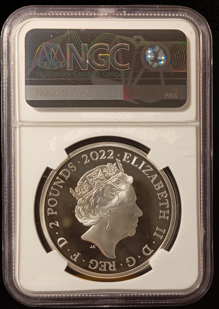 EDWARD VII, British Monarchs, 1 Oz Silver 2 £, Proof NGC PF 69, 2023