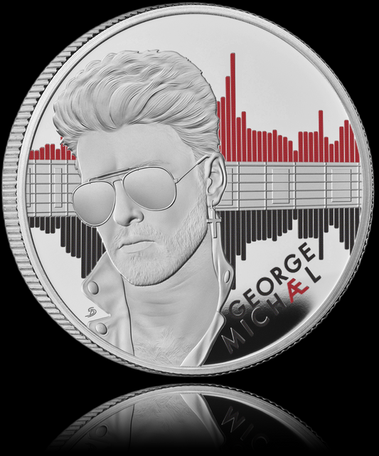 GEORGE MICHAEL, Serie Music Legends, 1 oz Silver Proof, 2£, 2024