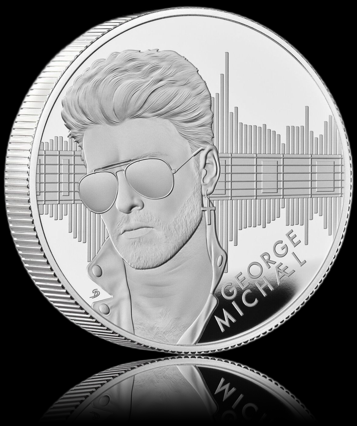 GEORGE MICHAEL, Serie Music Legends, 2 oz Silver Proof, 5£, 2024 ...