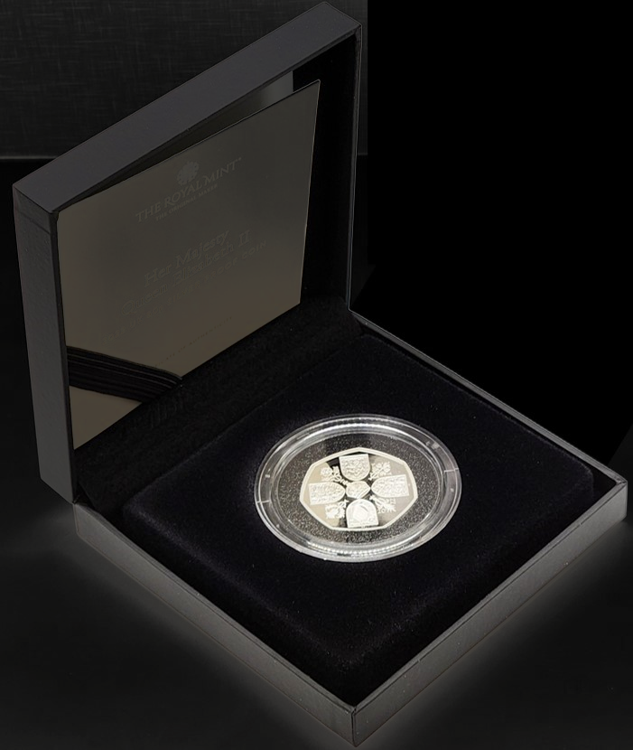 ELIZABETH II MEMORIAL, Serie Elizabeth II Memorial Coin Collection, Silver Proof, 50 Pence, 2022