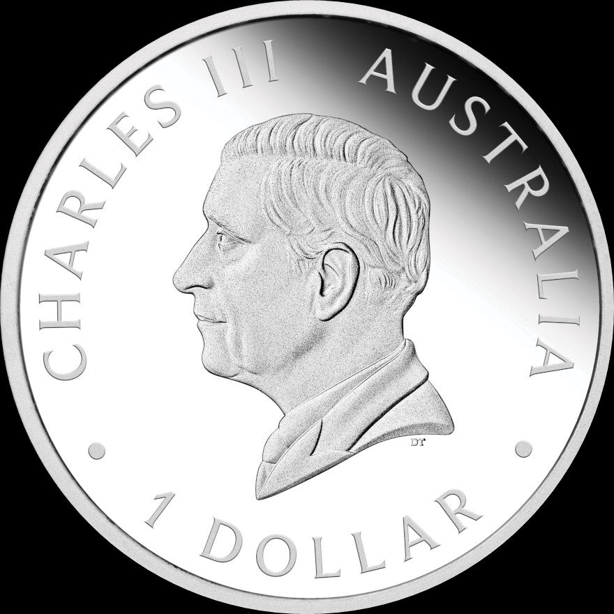 KANGAROO, Serie Perth Mint Australia 1 oz Silber  Proof, 1$, 2024