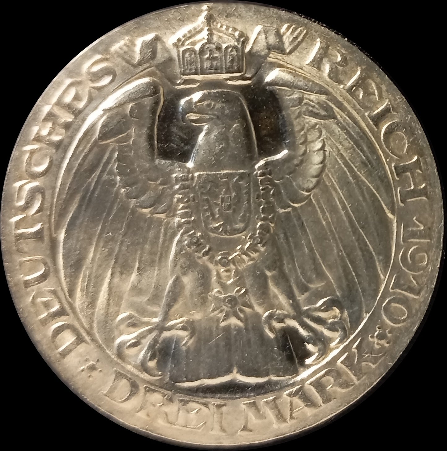 3 Mark Preußen 1910 A Silber, Universität Berlin Preußen Deutsches Kaiserreich, Jaeger-Nr. 107