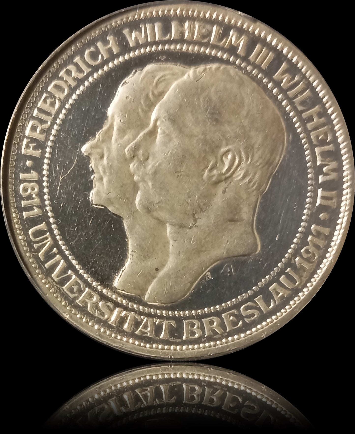 3 Mark Preußen 1911 A Silber, Universität Breslau Preußen Deutsches Kaiserreich, Jaeger-Nr. 108