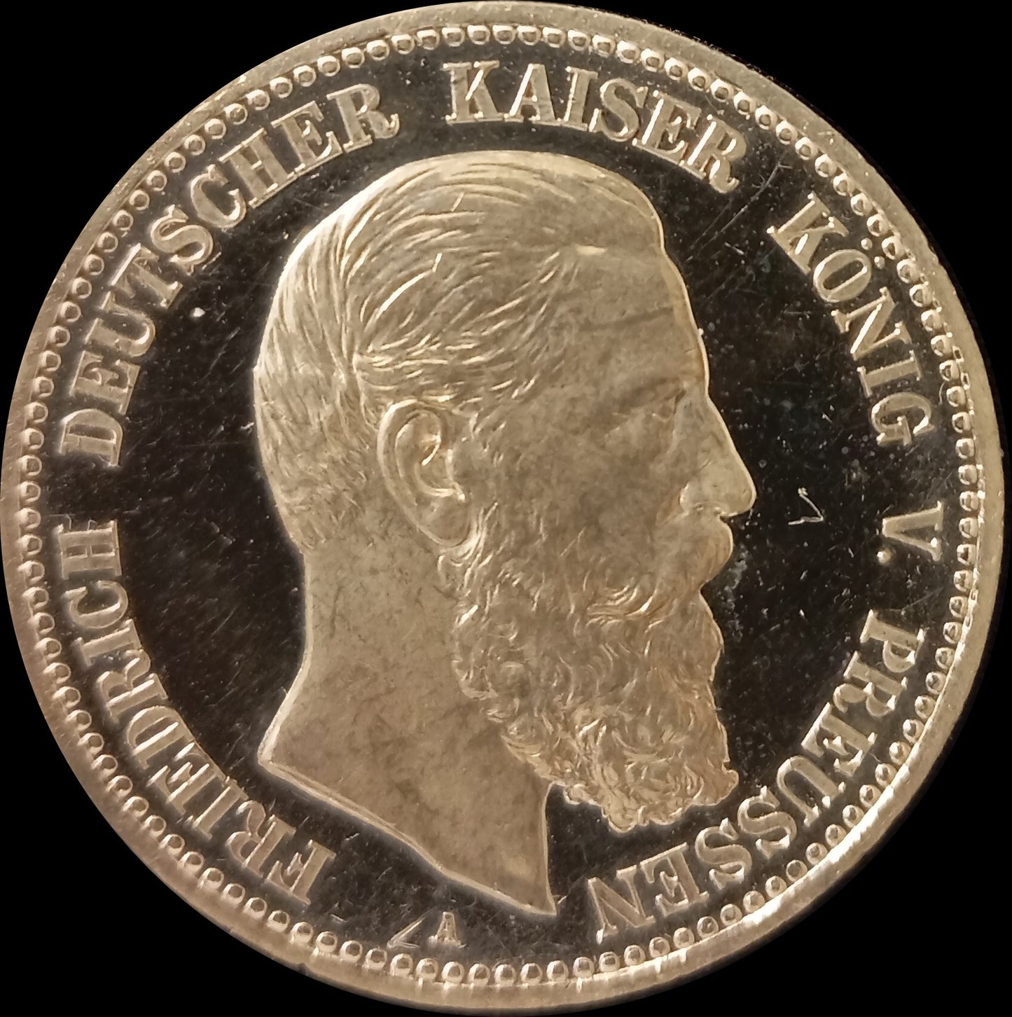 5 Mark Preußen 1888 A Silber, Kaiser Friedrich III. Deutsches Kaiserreich, Jaeger-Nr. 99